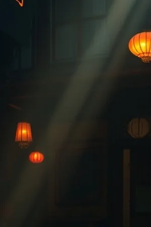 深夜写字楼工位场景的竖屏短剧封面，显示器与保温杯