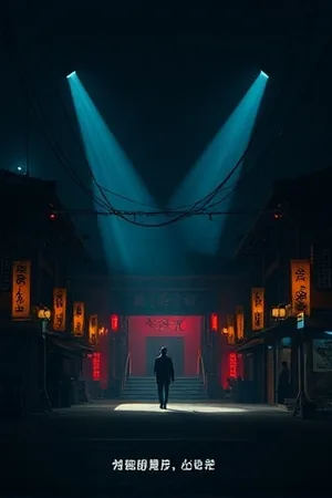 社区快递站场景的竖屏短剧封面，货架与纸箱