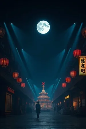 天台雨夜场景的竖屏短剧封面，栏杆与远处楼群